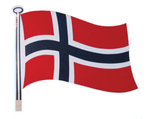 Klistremerke norsk flagg